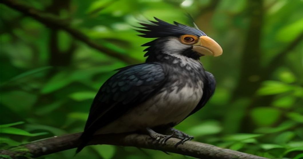 The Devoted Defender of the Canopy: Unveiling the Extraordinary Helmeted Hornbill